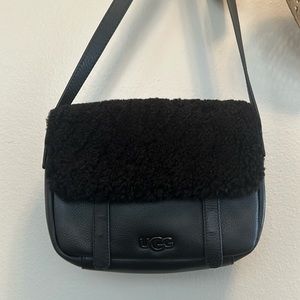 UGG Sherpa/leather crossbody